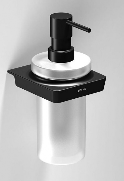 S6 Black Soap Dispenser